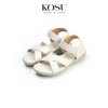 Sandal nữ đế xuồng quai chéo 4cm Kosu K-23363