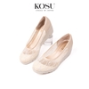 Giày da phối ren tuyn 5,5cm Kosu K-24M20