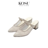 Giày cao gót phối ren 5,5cm Kosu K-24461