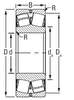 Vòng bi đũa cầu 23048EJW33C2 bằng thép