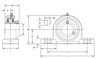 Gối đỡ vòng bi UCP207 bằng thép