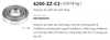 Vòng bi cầu 6200-ZZ-C3 bằng thép