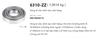 Vòng bi cầu 6310-ZZ bằng thép