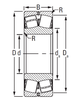 Vòng bi đũa cầu 22240KEJW33 bằng thép