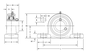 Gối đỡ vòng bi UCP206 bằng thép