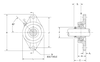Gối đỡ vòng bi YCJT 5/8 bằng thép