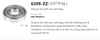 Vòng bi cầu 6208-ZZ bằng thép