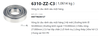 Vòng bi cầu 6310-ZZ-C3 bằng thép