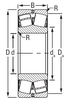 Vòng bi đũa cầu 23048EJW33 bằng thép