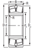 Vòng bi đũa cầu 23040EJW33 bằng thép