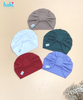 Mũ turban cho bé màu trơn vân kẻ