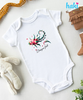 Bodysuit cộc tay vai chồm cho bé BC006