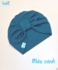 Mũ turban cho bé màu trơn vân kẻ