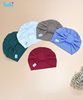 Mũ turban cho bé màu trơn vân kẻ