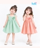 Váy hai dây đính hoa hồng HK507