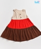 Váy bé gái 3 tầng color block HK518