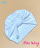 Mũ turban cho bé màu trơn vân kẻ