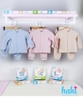 Bộ dài cài giữa bo cổ Melange Cotton BC004