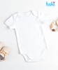 Bodysuit cộc tay vai chồm cho bé BC006