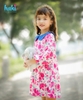 Váy hoa bèo tay cổ Peter Pan sắc màu HK498