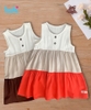 Váy bé gái 3 tầng color block HK504