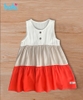 Váy bé gái 3 tầng color block HK504