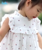 Váy bé gái thô hoa nhí cổ bèo tiểu thư HK512