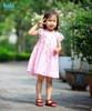 Váy bé gái sát nách phối ren tay HK513