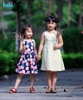 Váy bé gái khoét lưng, nhún eo HK515