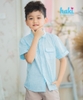 Áo sơ mi cộc tay bé trai