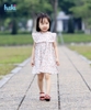 Váy bé gái thô hoa nhí cổ bèo tiểu thư HK512