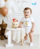 Bodysuit cộc tay vai chồm cho bé BC006