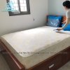 Áo bọc nệm cao su 2 mặt tone vàng kem kích thước yêu cầu