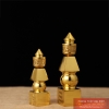 Tháp ngũ hành đồng vàng 15x4 cm - 350g