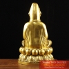 Phật quan âm ngồi đài sen đồng nguyên chất 22x12cm - 1.2kg