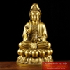 Phật quan âm ngồi đài sen đồng 39x21.5x19.5cm - 5kg-PVN507