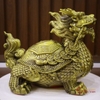 Long quy bát quái ngậm ngũ đế đồng nguyên chất 26x18x21cm - 3.8kg - PVN776