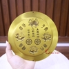 Gương sơn hải trấn tròn đồng đúc nguyên khối 18cm-650g - PVN773