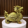 Long quy bát quái ngậm ngũ đế đồng nguyên chất 26x18x21cm - 3.8kg - PVN776