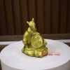 Chuột ôm đồng xu bằng đồng 16x11x7cm - 0.55kg-PVN766