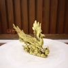 Phượng hoàng cưỡi mây đồng nguyên chất 15.5x12.5x12cm - 0.55kg - PVN778