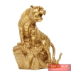 Tượng hổ đồng vươn đá 14.5x14x9 cm - 0.8kg