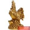 Gà đồng đứng trên bệ vàng 27x19x15cm - 2.1kg