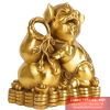 Heo ôm hồ lô đồng nguyên chất 18x9x16cm - 1.4kg-PVN502