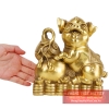 Heo ôm hồ lô đồng nguyên chất 18x9x16cm - 1.4kg-PVN502