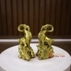 Dê đứng núi đại phát bằng đồng 15x8x5cm - 0.5kg-PVN764