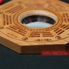 Gương bát quái lồi - gỗ đào tự nhiên cao cấp 13.8 cm