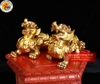 Cặp Tỳ hưu Tài Phúc Đồng Vàng Bóng 16x26x3kg – SP001253