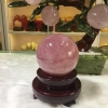Quả cầu thạch anh hồng - LPQC1038