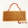 Thẻ Bài Thiên Quan Tứ Phước Gỗ Đào Loại Ngang 8x18x1cm